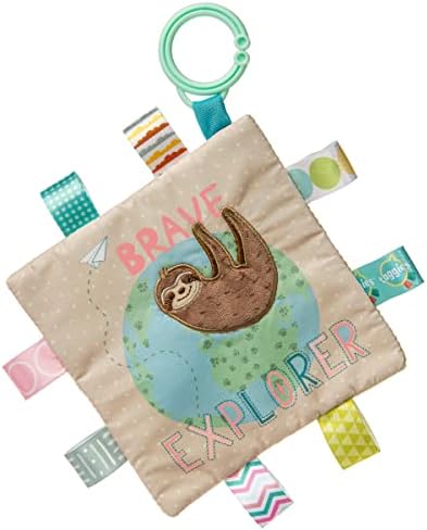 Taggies Crinkle Me Baby Paper and Squeaker Soft Toy, Brave Explorer Sloth