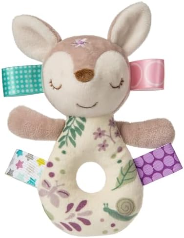 Taggies Embroidered Soft Ring Rattle
