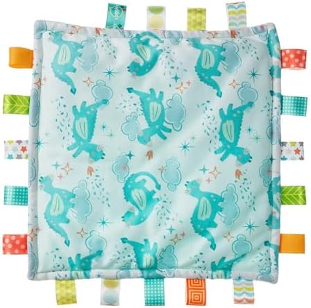 Taggies Lovey for Baby Security Blankets Original Comfy Blanket with Sensory Tags, Drax Dragon