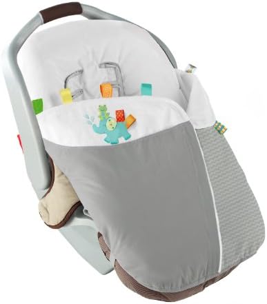 Taggies Tag Snuggle N Stroll Carrier Blanket, Neutral