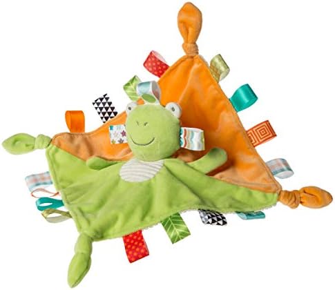 Taggies Two-Sided Stuffed Animal Security Blanket Soft Toy, Twice as Nice Frog & Bear